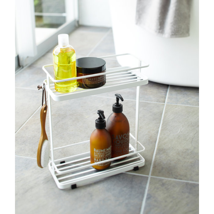 Yamazaki USA Tower Yamazaki Home Bath Rack, Bathroom Shower Storage Holder, Caddy Shelf